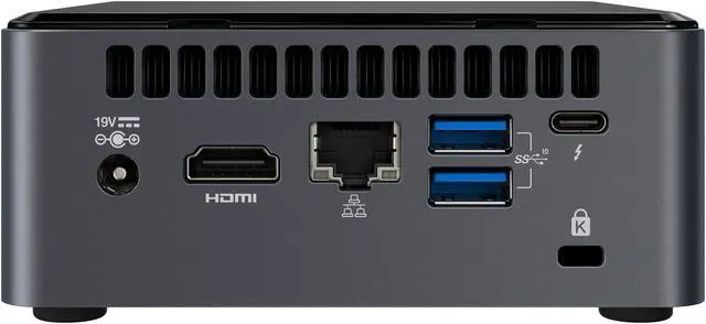 Alt view image 5 of 6 - Intel NUC 10 BXNUC10i3FNHN1 Mini / Booksize Barebone System - Intel Core i3-10110U CPU Installed -  Tall