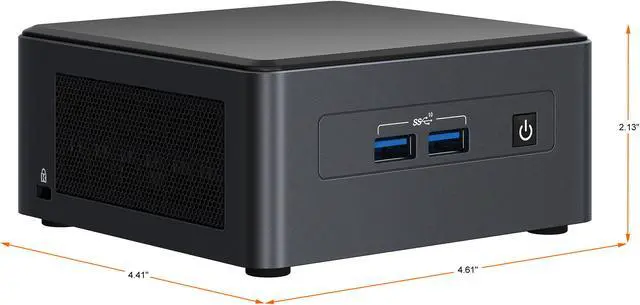 Alt view image 2 of 6 - Intel NUC 11 Pro Barebone mini PC BNUC11TNHi70Z01 Tiger Canyon W/ Intel® Core™ i7-1165G7 Processor W/ US Cord