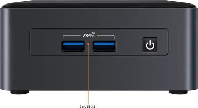 Alt view image 4 of 6 - Intel NUC 11 Pro Barebone mini PC BNUC11TNHi70Z01 Tiger Canyon W/ Intel® Core™ i7-1165G7 Processor W/ US Cord