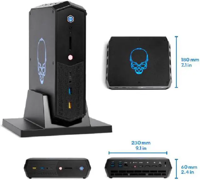 Alt view image 6 of 10 - Intel NUC Serpent Canyon RNUC12SNKi7200U Mini / Booksize Barebone System Intel 12th Gen Core i7-12700H Intel Arc A770M, Single Pack