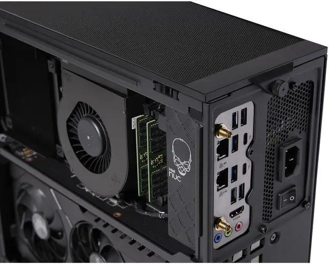 Alt view image 4 of 4 - Intel NUC 13 Extreme Barebone Kit Raptor Canyon RNUC13RNGi50001 Intel® Core™ i5-13600K Thunderbolt 4 Supports PCIe x16 Gen5 3-slot wide GPU w/ US cord