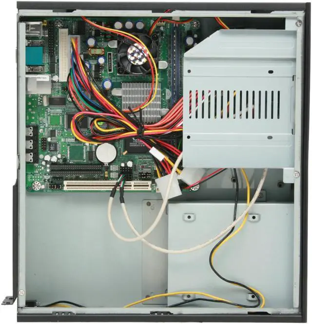 Alt view image 7 of 10 - Jetway JC101B-J627F800 VIA VT8623 Black Mini / Booksize Barebone System