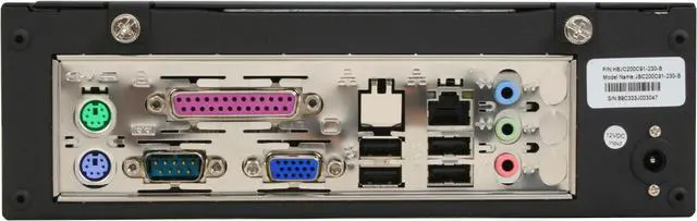 Alt view image 5 of 10 - Jetway HBJC200C91-230B Intel 945GC Black Mini / Booksize Barebone System