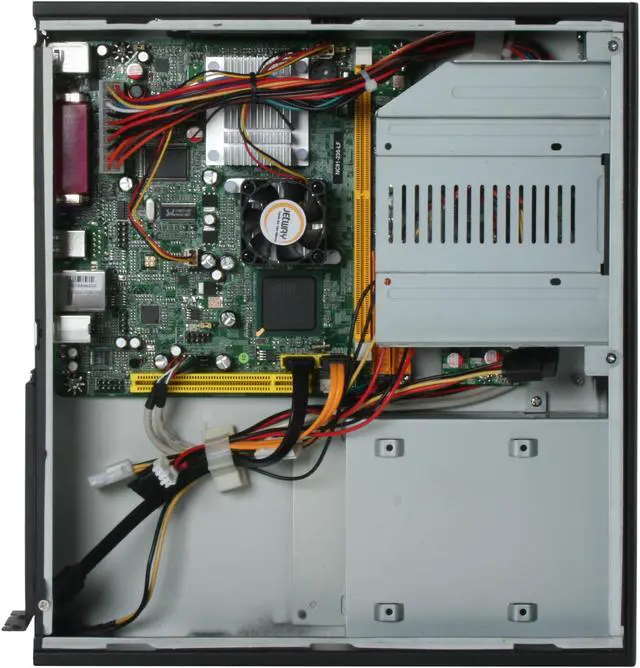 Alt view image 7 of 10 - Jetway HBJC110C91-230-B Intel 945GC Black Mini / Booksize Barebone System
