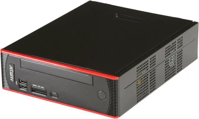 Main image of Jetway HBJC231C98-525-BB Intel Atom D525 (Dual-Core 1.80GHz, 1MB L2) Next-generation NVIDIA ION graphics Black Mini / Booksize Barebone System
