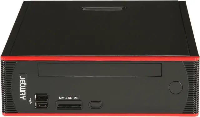 Alt view image 2 of 7 - Jetway HBJC231C98-525-BB Intel Atom D525 (Dual-Core 1.80GHz, 1MB L2) Next-generation NVIDIA ION graphics Black Mini / Booksize Barebone System