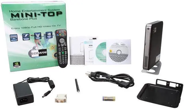 Alt view image 5 of 5 - Jetway Mini-TOP HBJC600C99352W-B Intel NM10 Mini Barebone