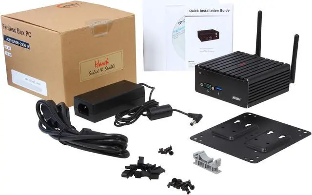 Alt view image 6 of 6 - Jetway HBJC310U91-2930-B Black Mini / Booksize Barebone System