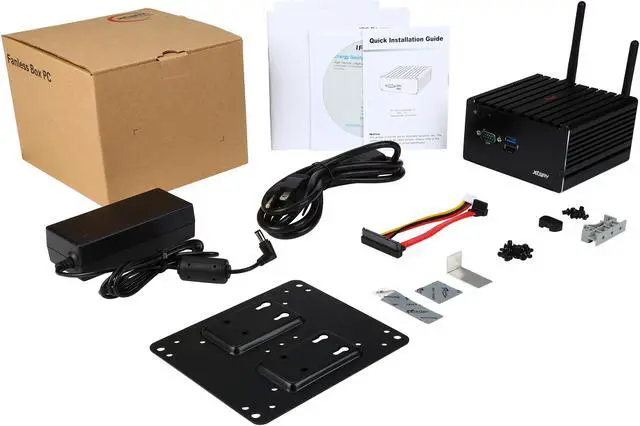 Alt view image 6 of 6 - Jetway JBC320U93W-2930 1 x 204Pin SO-DIMM Intel HD Graphics, Dual LAN, Dual HDMI & Dual Storage (2.5” HDD & mSATA) Lightweigh Fanless Black Mini/Booksize Barebone System