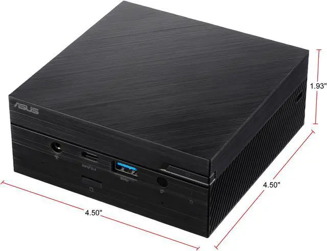 Alt view image 3 of 9 - ASUS PN50 Mini PC Barebone with AMD Ryzen 5 4500U Six-core Mobile Processor, up to 64GB DDR4 RAM, M.2 PCIE up to 1TB SSD, WiFi 6, Bluetooth, USB-C with VESA Mount (PN50-BBR065MD)