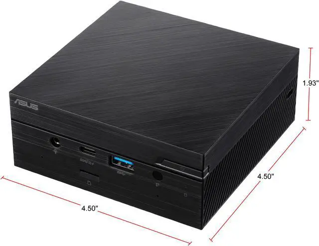 Alt view image 3 of 10 - ASUS PN50 Mini PC with AMD Ryzen R7-4700U 8 Cores Mobile Processors, Support up to 4 Displays in 4K Resolution, up to 64GB DDR4 RAM, M.2 SSD, 802.11AX WiFi 6 with Dual USB 3.2 Gen 2 Type-C (PN50-BBR066MD)