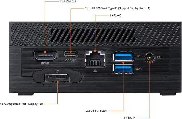 Alt view image 11 of 15 - ASUS PN51 MiniPC Barebone with AMD Ryzen R3-5300U, up to 64GB DDR4 RAM, M.2 SSD, WiFi 6 with Dual USB 3.2 Gen 2 Type-C (PN51-BB3000MD)