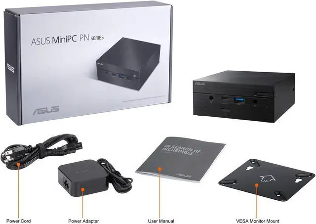 Alt view image 15 of 15 - ASUS PN51 Mini PC with AMD Ryzen 5 5500U Six-Core Mobile Processor, up to 64GB DDR4 RAM, M.2 PCIE up to 1TB SSD, WiFi 6, Bluetooth, USB-C, Hardware TPM, Barebone (PN51-E1-BB5000XTD)