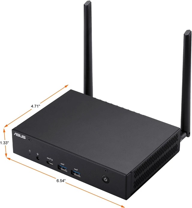 Alt view image 3 of 7 - ASUS PL63 PL63-BB5000XT-O Black Mini / Booksize Barebone System