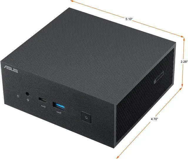 Alt view image 6 of 11 - ASUS PN63-S1 Mini PC Barebone with Intel Core i5-11300H, up to 64GB DDR4 RAM, Two M.2 SSD Plus One 2.5-inch HDD, WiFi 6, Bluetooth, USB-C with VESA Mount (PN63-S1-BB5H000XFD)
