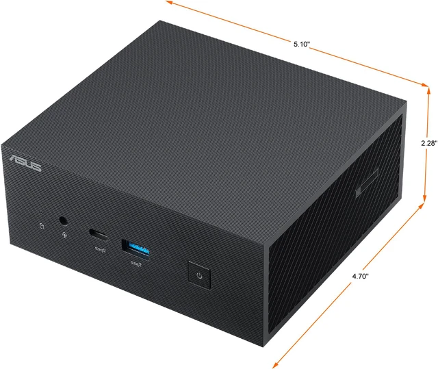 Alt view image 6 of 11 - ASUS PN63-S1 Mini PC Barebone with Intel Core i3-1115G4, up to 64GB DDR4 RAM, Two M.2 SSD Plus One 2.5-inch HDD, WiFi 6, Bluetooth, USB-C with VESA Mount (PN63-S1-BB3000XFD)
