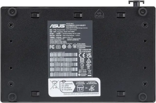 Alt view image 8 of 9 - ASUS NUC 13 Rugged Bravo Canyon Intel N50 mini PC Barebone w/ DDR5 SO-DIMM slot, 1xM.2 2280 Slot, 1xM.2 3042 slot