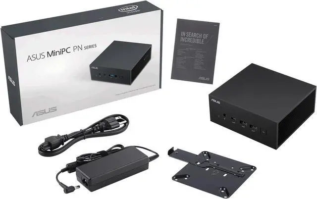 Alt view image 7 of 7 - ASUS ExpertCenter PN64 Non-Logo Barebone Mini PC with 13th Gen Intel Core i7-13700H, Dual Channel DDR5 RAM, Dual Storage Design, Quad 4K-display support, Wi-Fi 6E & Bluetooth, USB-C, Hardware TPM, VESA Mount included