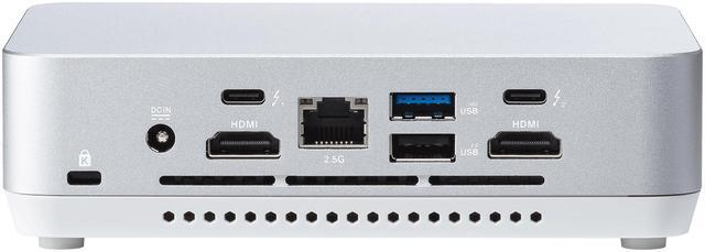 Alt view image 3 of 15 - ASUS NUC 14 Pro+ Barebone Intel 14th Gen Core Ultra 5 125H (NPU Support), up to 96GB DDR5 RAM, Dual Storage, Thunderbolt 4, Wi-Fi 6E & Bluetooth 5.3, Silver Aluminum Chassis, with VESA Mount