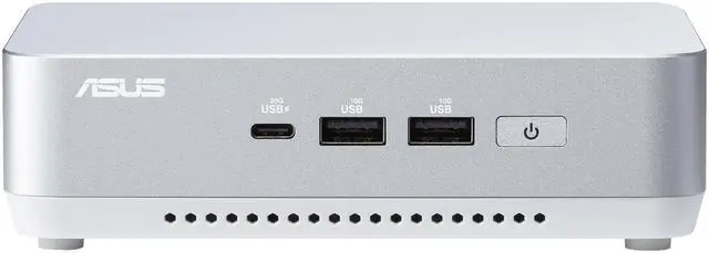 Main image of ASUS NUC 14 Pro+ Barebone with Intel 14th Gen Core Ultra 7 155H (NPU Support), up to 96GB DDR5 RAM, Dual Storage, Thunderbolt 4, Wi-Fi 6E & Bluetooth 5.3, Silver Aluminum Chassis with VESA Mount