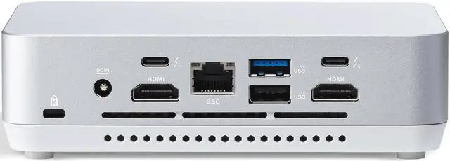 Alt view image 4 of 15 - ASUS NUC 14 Pro+ Barebone with Intel 14th Gen Core Ultra 7 155H (NPU Support), up to 96GB DDR5 RAM, Dual Storage, Thunderbolt 4, Wi-Fi 6E & Bluetooth 5.3, Silver Aluminum Chassis with VESA Mount