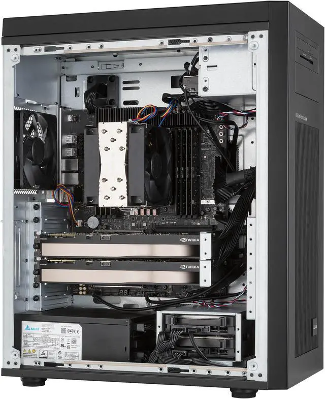 Alt view image 14 of 16 - ASUS ExpertCenter Pro ET700I W7-B-1300 Performance AI workstation supports Intel Xeon W-3400/W-2400 processor, PCIe 5.0, DDR5 ECC, 2x 2.5 Gb LAN, 2x M.2, 2x GPU Support, 1300W 80 PLUS Platinum PSU, USB Type-C