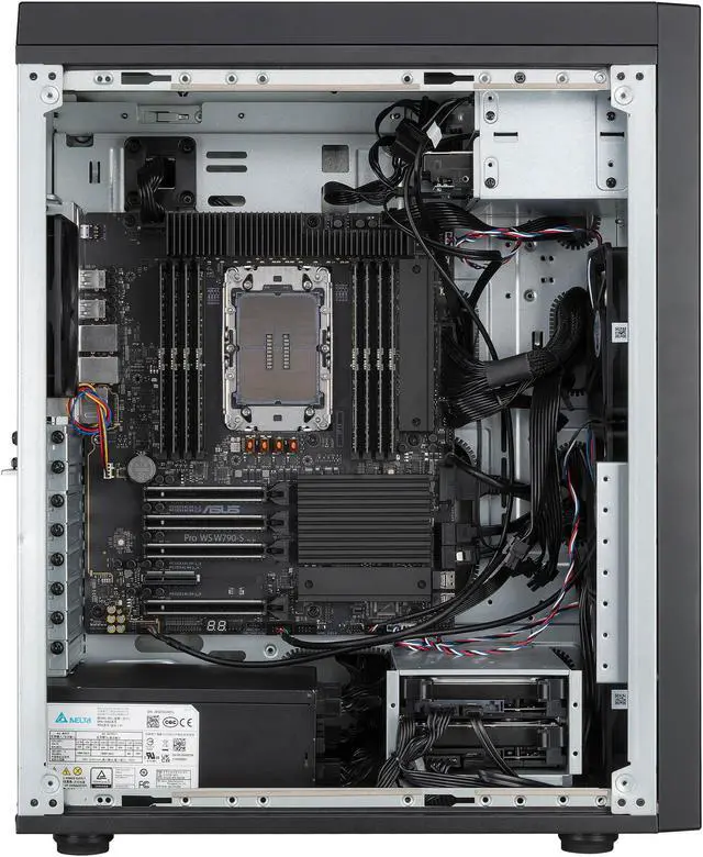 Alt view image 15 of 16 - ASUS ExpertCenter Pro ET700I W7-B-1300 Performance AI workstation supports Intel Xeon W-3400/W-2400 processor, PCIe 5.0, DDR5 ECC, 2x 2.5 Gb LAN, 2x M.2, 2x GPU Support, 1300W 80 PLUS Platinum PSU, USB Type-C
