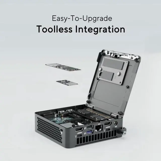 Alt view image 5 of 5 - ASUS NUC 15 Pro RNUC15CRKV50000U Black Barebone System