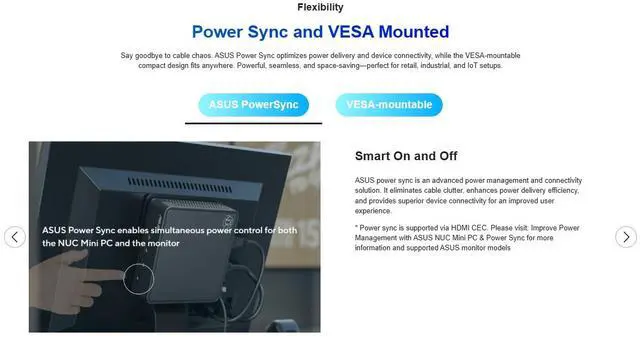 Alt view image 4 of 14 - ASUS NUC 16 Pro Barebone Mini PC (w/ RAM) with Intel Series 3 Core Ultra X7 358H, 32GB LPDDR5x onboard memory, Dual Storage Design, Dual LAN & TBT4, Wi-Fi 7 & BT 6.0, VESA Mount, 3-year Warranty