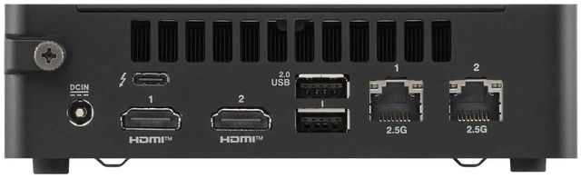 Alt view image 5 of 20 - ASUS NUC 16 Barebone Mini PC with Intel Series 3 Core 5 320, Single Channel DDR5 RAM, Single Storage Design, Dual LAN, Thunderbolt 4, Wi-Fi 7 & BT 6.0, Toolless Chassis Access, VESA Mount included