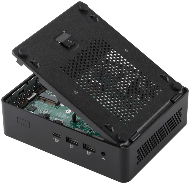 Alt view image 14 of 20 - ASUS NUC 16 Barebone Mini PC with Intel Series 3 Core 5 320, Single Channel DDR5 RAM, Single Storage Design, Dual LAN, Thunderbolt 4, Wi-Fi 7 & BT 6.0, Toolless Chassis Access, VESA Mount included
