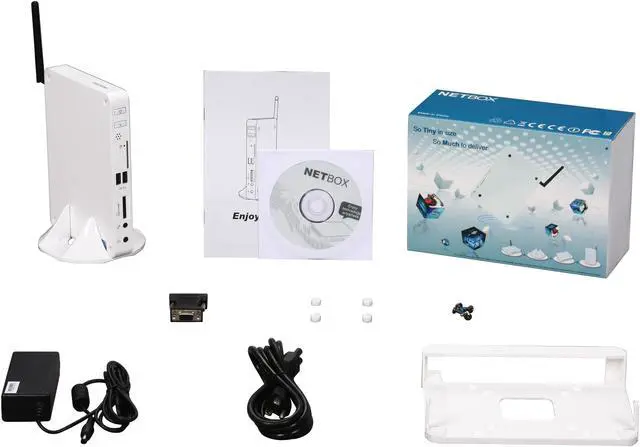 Alt view image 6 of 6 - Foxconn NT-330I-A-W-NA-A NVIDIA ION White Barebone Systems - Mini / Booksize