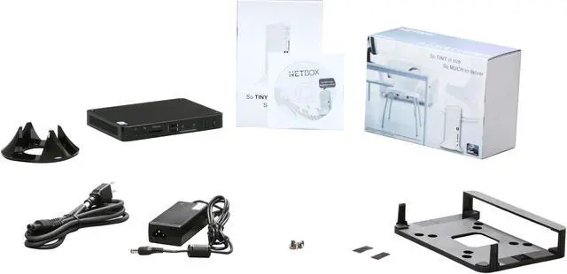 Alt view image 6 of 6 - Foxconn NetBox-nT410 NT-410-A-B-A-NA Intel Pineview-D Chipset Black Mini / Booksize Barebone System