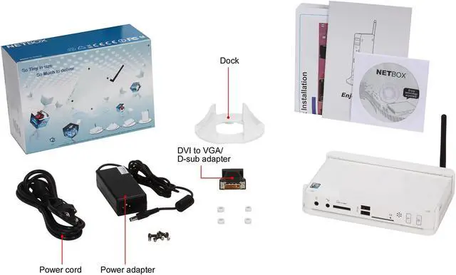 Alt view image 6 of 6 - Foxconn NT330i-A-W-AE-QB nVIDIA MCP7A-ION White Mini / Booksize Barebone System