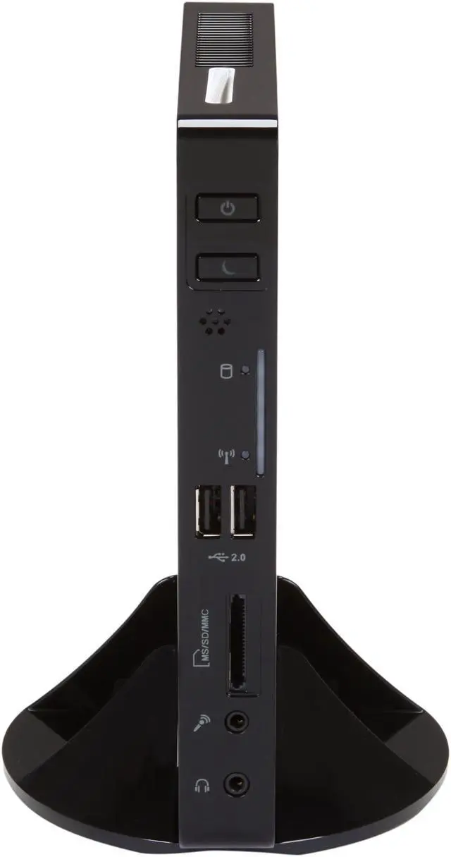 Alt view image 2 of 6 - Foxconn NT425-0H0W-B-AE-QB Intel Pineview-D Black Mini / Booksize Barebone System