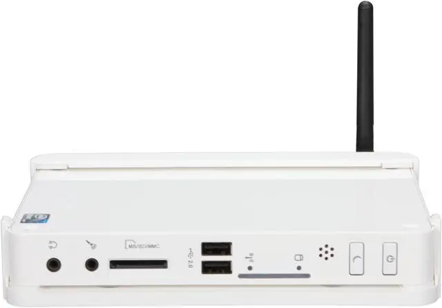 Alt view image 2 of 5 - Foxconn NT425H-0H0W-W-AE Intel PineView-D White Mini / Booksize Barebone System