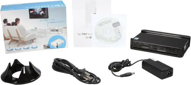 Alt view image 5 of 5 - Foxconn NT435-0H0W-B-A-NA PineView-D Black Barebone Systems - Mini / Booksize