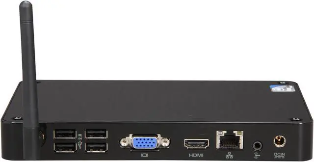 Alt view image 4 of 5 - Foxconn nT435H-0h0w-B-A-NA Intel NM10 Black Mini / Booksize Barebone System