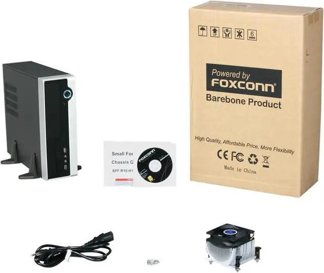 Alt view image 8 of 8 - Foxconn SFF R10-H1 Intel Socket H2(LGA1155) Intel H67 1 x HDMI Barebone