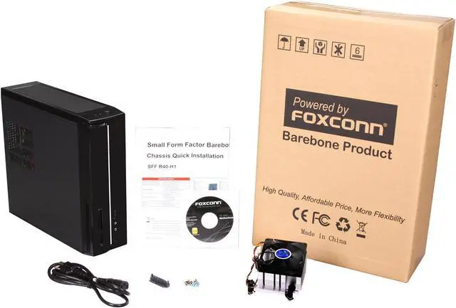 Alt view image 8 of 8 - Foxconn SFF R40-H1 Intel Socket H2(LGA1155) Intel H67 1 x HDMI Barebone