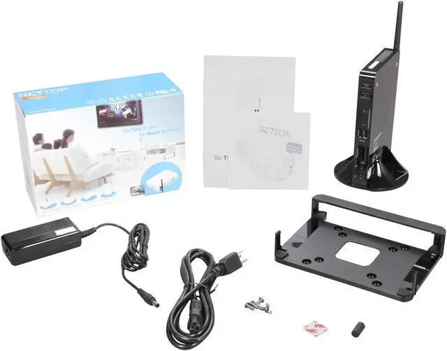 Alt view image 5 of 5 - Foxconn nT535-0h0w-B-A-NA Intel NM10 Mini / Booksize Barebone System