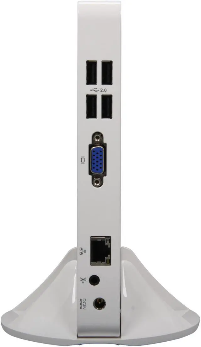 Alt view image 4 of 5 - Foxconn nT425-0h0w-W-A-NA Intel PineView-D White Mini / Booksize Barebone System