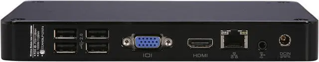 Alt view image 4 of 5 - Foxconn nT-i1200-0H0WBNA Intel NM10 Black Mini / Booksize Barebone System