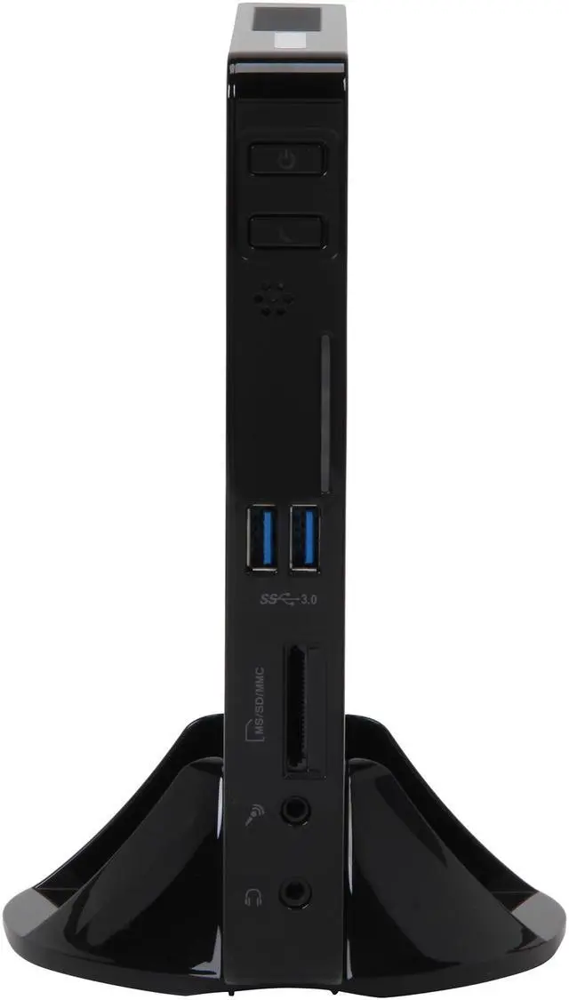Alt view image 2 of 5 - Foxconn nT-i1500-0H0WBNA Intel NM10 Black Mini / Booksize Barebone System