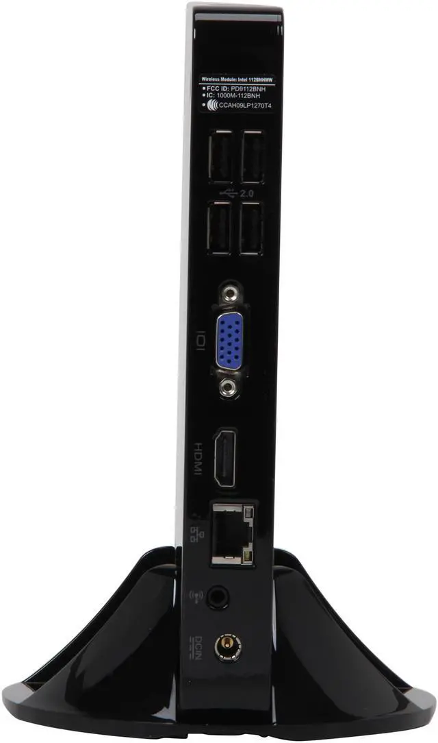 Alt view image 4 of 5 - Foxconn nT-i1500-0H0WBNA Intel NM10 Black Mini / Booksize Barebone System