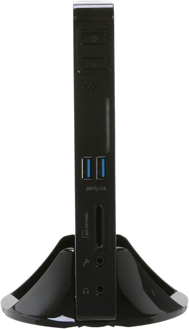Alt view image 2 of 5 - Foxconn nt-A3550-0H0WBANA AMD A45 (Hudson D1) Black Mini / Booksize Barebone System