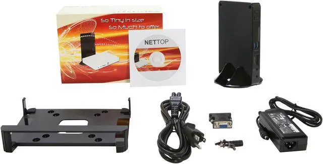 Alt view image 5 of 5 - Foxconn nt-A3550-0H0WBANA AMD A45 (Hudson D1) Black Mini / Booksize Barebone System