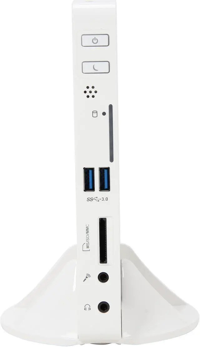 Alt view image 2 of 6 - Foxconn nt-A3500-0h0WWAEQB AMD A45 (Hudson D1) White Mini / Booksize Barebone System