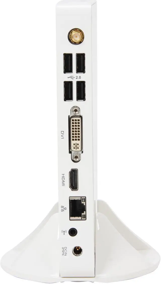 Alt view image 4 of 6 - Foxconn nt-A3500-0h0WWAEQB AMD A45 (Hudson D1) White Mini / Booksize Barebone System