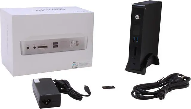 Alt view image 5 of 5 - Foxconn AT-5250 Intel NM10 Black Mini / Booksize Barebone System